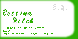 bettina milch business card